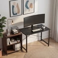 thumbnail image 4 of CONCETTA 44in Computer Office Desk, Writing Table for Small Spaces, Modern Style Home Office Desk, Black, 4 of 8