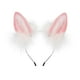 thumbnail image 5 of Diadema con orejas de zorro, decoración creativa estilo Lolita, regalo divertido para cosplay, carnaval o cumpleaños. Blanco Rosa, 5 of 9