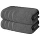 thumbnail image 1 of Juego de 2 toallas de baño Infinitee Xclusives, 100% algodón, color gris, 1 of 9