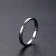 thumbnail image 4 of EOEMY 2mm Tungsten Steel Wedding Band Men Women'S Silver Engagement Thin Ring Sz 6-11, 4 of 7