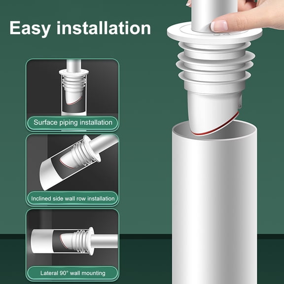 Tnobhg Washing Machine Drain Hose Seal Anti-Odor Floor Drain Plug Silicone Sewer Pipe Seal Ring Sealing Cover for Washing Machine Sink Sewers Bathroom