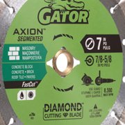 Gator FastCut 7 in. D X 5/8 and 7/8 in. Diamond Segmented Rim Saw Blade 1 pk