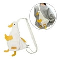 thumbnail image 6 of QccHieUs Duck Shaped Shoulder Bag Chest Bag Satchels Work Large Capacity Fashion Shopping White, 6 of 9