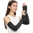 thumbnail image 2 of Caywon UV Sun Protection Arm Sleeves for Women,Cooling Sleeves Long Women for Outdoor Driving Cycling Summer Sun Hand Cover for Outdoor, 2 of 2