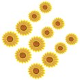 thumbnail image 4 of de parches bordados de lentejuelas de girasol accesorios de insignia florales brillantes para planchar 12 Piezas, 4 of 6