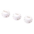 thumbnail image 3 of Perillas de guitarra de 3 piezas Advancent repuestos profesionales perilla de tono de volumen Color blanco, 3 of 6