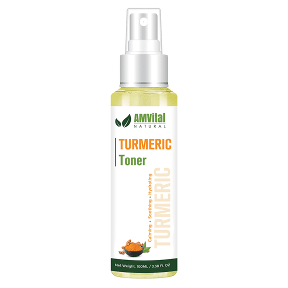 AMVital Turmeric Toner | Soothing Turmeric Facial Toner for Women Men | Natural Skincare Toner to Improve Skin Texture and Appearance