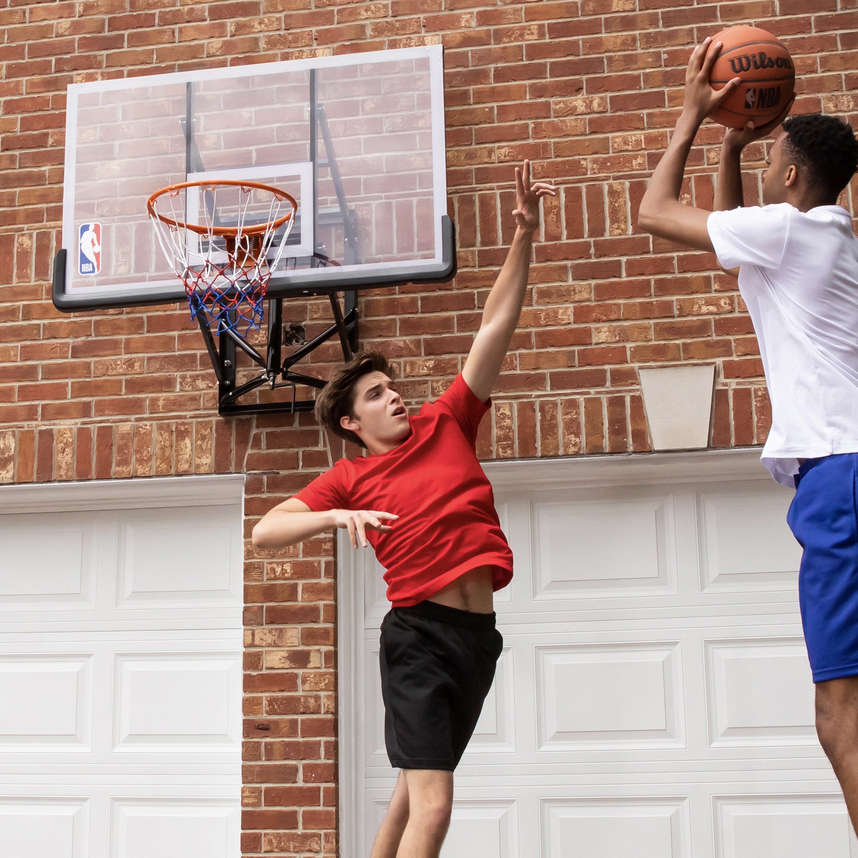 NBA Official 54 In. Wall-Mounted Basketball Hoop with Polycarbonate Backboard - image 9 of 9