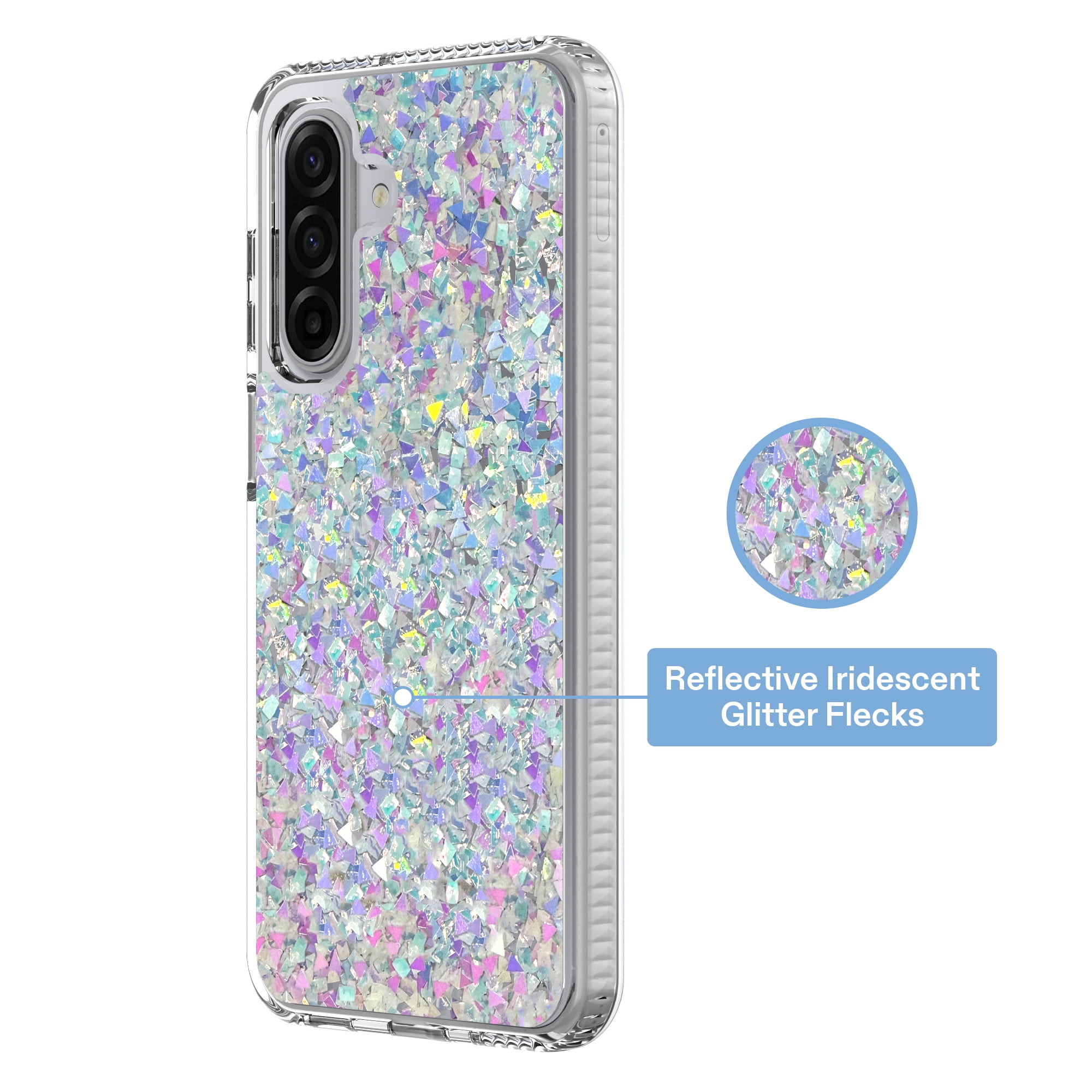 onn Phone Case for Samsung Galaxy A17 5G - Iridescent Glitter Fleck