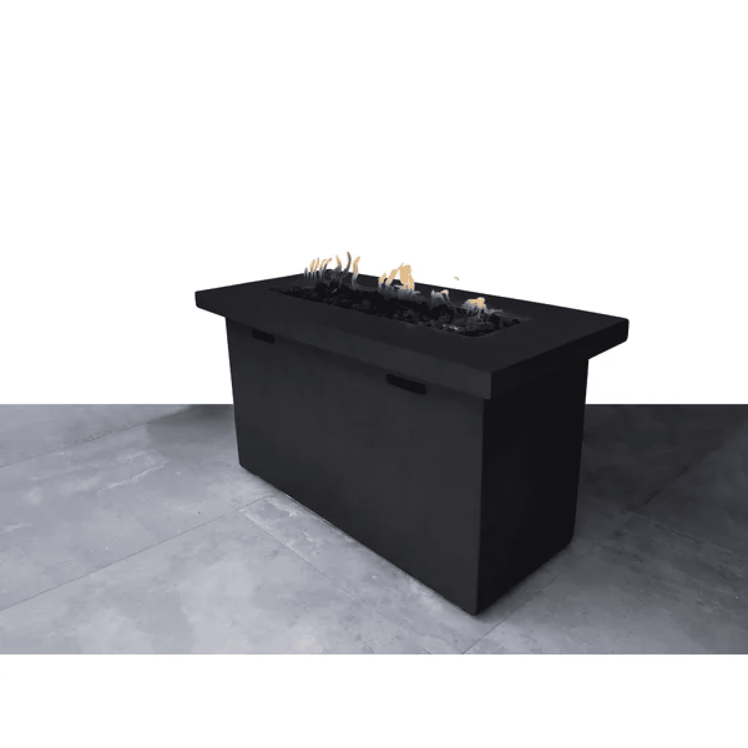 Newboti Furniture 25" H x 42" W Fiber Reinforced Concrete Propane Outdoor Fire Pit Table 25211