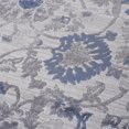 thumbnail image 2 of Usak Collection 5' x 7' Blue/Silver Oriental Distressed Non-Shedding Area Rug, 2 of 6