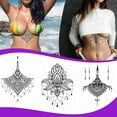 thumbnail image 2 of Black Underboob Temporary Stickers On Chest Waist Body Wreck It It Works Facial Wrap, 2 of 4