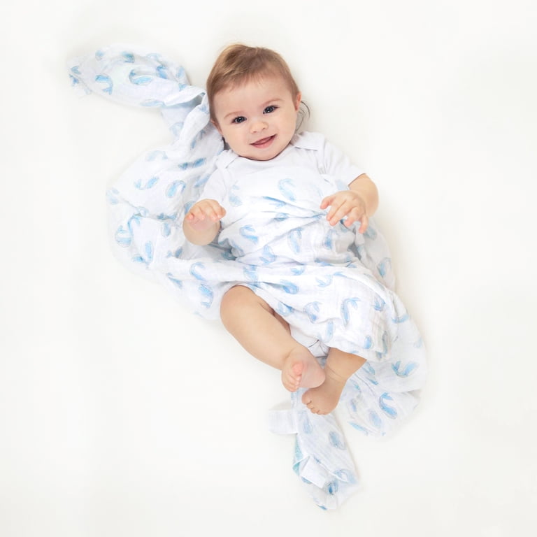 Aden + Anais Muslin Swaddle Blankets, 4-Pack, 44x44 Inch photo 3
