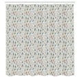 thumbnail image 3 of Ambesonne Ski Pattern Shower Curtain, Pastel Winter People, 69"Wx84"L, Pale Taupe and Multicolor, 3 of 5