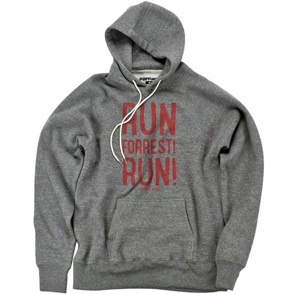 Forrest Gump The Run Forrest! Run Official Premium Ultrasoft Tri-Blend Hoodie (Small) Athletic Heather