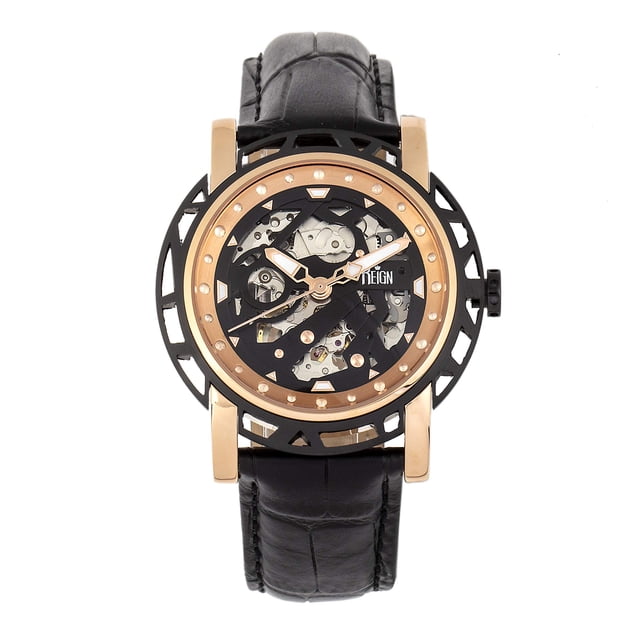 Reloj REIGN Starvos Automático 44mm Caja Oro Rosa para Hombre