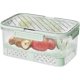 thumbnail image 1 of Contenedor de almacenamiento de frutas Almuerzo Contenedor de frutas Almacenamiento de alimentos de frutas portátil con asa, Caja hermética para guardar refrigerios Contenedor de mantenimiento fresco, 1 of 6