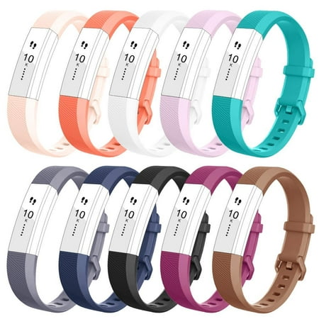 Fitbit Alta HR Band Bands Replacment Accessory Small Large Silicone 10 Pack, (Top 10 Best Rock Bands)