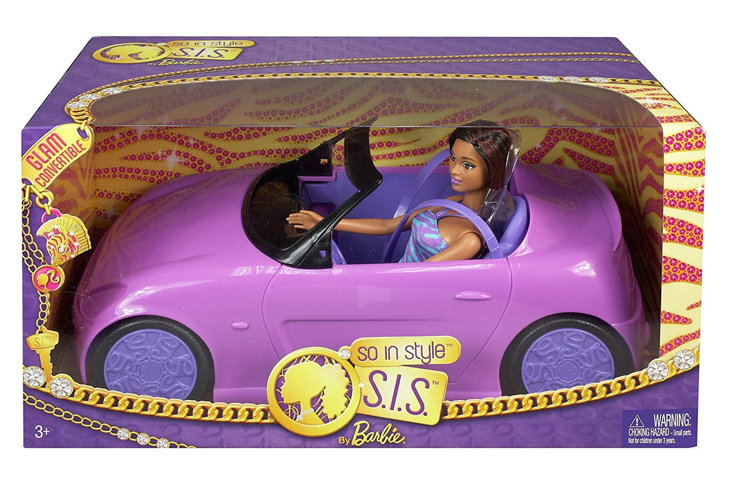 barbie car purple