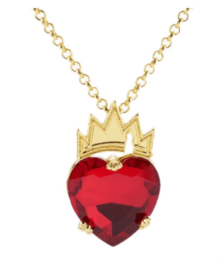  IDOXE Queen of Hearts Necklace 925 Sterling Silver Chain  January Birthstone Red Heart Toy Princess Halloween Accessories Jewelry  Valentine's Gift for Her (Red January): Clothing, Shoes & Jewelry