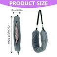 thumbnail image 3 of Travel Neck Pillow with Clothes Stuffable Travel Pillow Stuffable Neck Pillow Fillable Neck Pillow for Airplanes Travel, 3 of 9