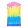 thumbnail image 3 of MELDVDIB Mens Tank Tops Tie-Dye Crew Neck Loose Sleeveless T-Shirt Breathable Summer Beach Vacation Stylish Pullover Tees, 3 of 5