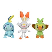 Pokemon Plush 3 Piece Bundle - Galar Region 8" Scorbunny, Grookey & Sobble Plush Dolls | Officially Licensed