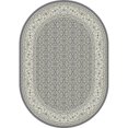 thumbnail image 1 of Dynamic Rugs ANOV69570115666 5 ft. 3 in. x 7 ft. 7 in. Anicient 57011 Oval Traditional Rug - 5666 Grey & Cream, 1 of 1