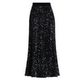thumbnail image 5 of Abomasnow Sparkly Skirt for Women 2025 Elastic High Waist Sequin Maxi Skirt Night Out Evening Party Cocktail Long Glitter Skirt, 5 of 7