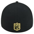 thumbnail image 4 of Men's New Era Black Pittsburgh Steelers Stripes 39THIRTY Flex Hat, 4 of 5