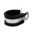 thumbnail image 4 of Unique Bargains20mm Dia EPDM Rubber Lined P Clips Cable Hose Pipe Clamps Holder 2pcs, 4 of 4