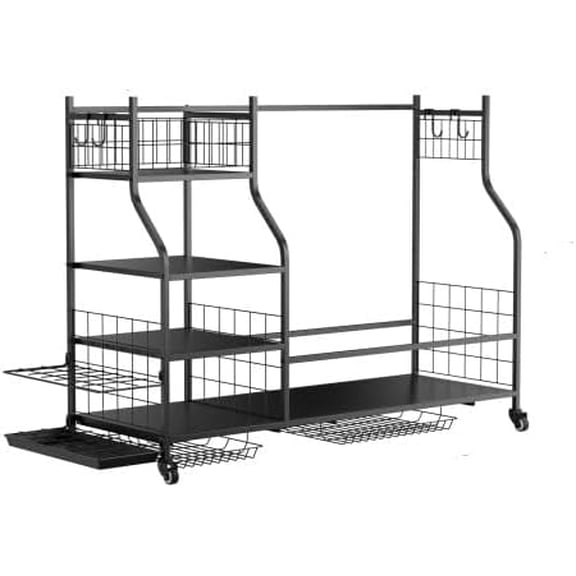 Golf Bag Storage Garage Organizer,Golf Club Bag Storage Rack for Garage, Extra Storage Rack for Golf Clubs,Golf Bag Organizer Fit for Garage,Shed,Basement