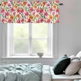 thumbnail image 6 of Valance Curtains for Windows Watercolor Flower Kitchen Curtians Window Treatment Flower Leaf Topper Curtain Rod Pocket Valances for Kitchen Bathroom Living Room 60x18in, 6 of 9