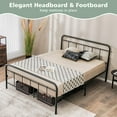 thumbnail image 6 of Giantex Metal Bed Frame, Platform Bed Frame Mattress Foundation w/Headboard & Footboard, No Box Spring Needed, Full Size, 6 of 6