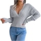 thumbnail image 2 of Puntoco Mujer Casual Navidad Impreso Jersey Cuello Redondo Manga Larga Botones Blusa tops Puntoco Puntoco-2374, 2 of 8