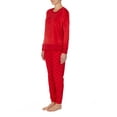 thumbnail image 3 of Secret Treasures Women's and Women's Plus Size Velour Top and Joggers, 2-Piece Set, 3 of 4