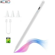 KU XIU Stylus Pen for iPad,  Apple Pencil with Palm Rejection & Tilt Active for iPad Pro 11/12.9inch, iPad 9/8/7/6, iPad Air 4/3, iPad Mini 6/5 (3 Replaceable Nibs)