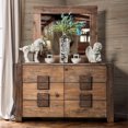 thumbnail image 2 of Transitional Style Poised Wooden Dresser, Rustic Natural Brown, 2 of 2