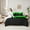 Black Green, variant on Manfei Gradient Red Twin Bedding Sets 7pcs, Geometric Neon Lights Bedding Comforter Set, Modern Abstract Black Sheet Sets, Microfiber Bedroom Decor