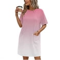 thumbnail image 2 of Edvintorg Womens Dresses with Pockets Fashion Casual Short Sleeve Tshirt Dress Summer Holiday Dresses for Women, 2 of 6