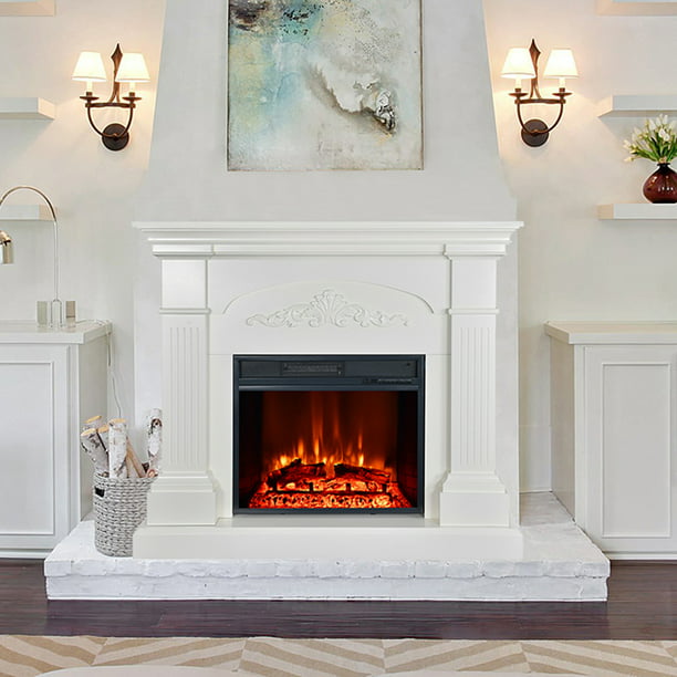 Insert Fireplace Heater 1500w Realistic, Electric Fireplace Inserts Sacramento Ca