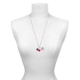 thumbnail image 3 of Delight Jewelry Silvertone Blue Evil Eye Good Luck - Red Heart Nurse Strong Zoe Necklace, 3 of 4