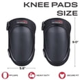 thumbnail image 5 of Safe Handler Heavy Duty Protective Knee Pads for Work, EVA Foam, Hook and Loop Closure, One Size Unisex, Black, 1-Pair, 5 of 8