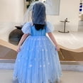 thumbnail image 3 of KAWELL Girls Frozen Elsa Princess Dress Sequin Mesh Tull Dress Halloween Costume Christmas Birthday Evening Party Ball Gown, 3 of 6