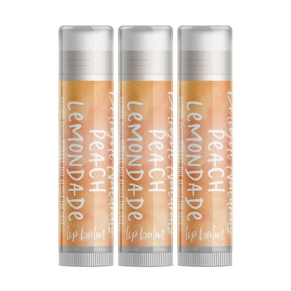 Delight Naturals Peach Lemonade Lip Balm - 3 Pack