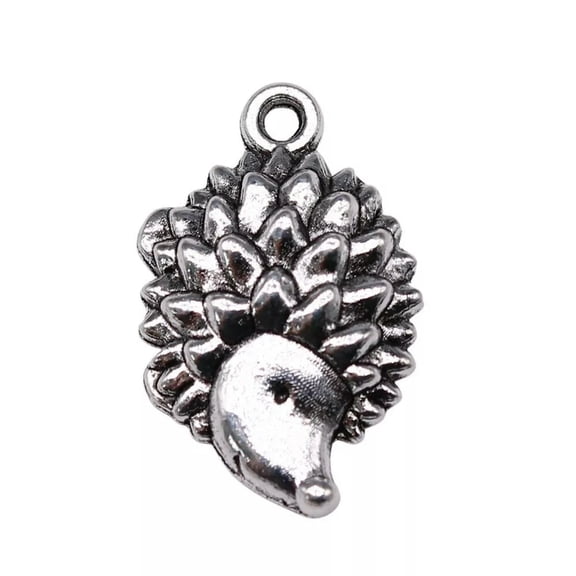 K-KED 80 Pcs Tibetan Silver Hedgehog Charms Pendant 22x14MM Diy Delicate Jewelry Making C15155