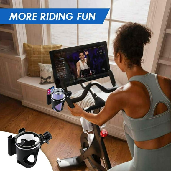 Multifunction Handlebar Bottle Cup and Phone Mount Holder for Peloton Bike and Peloton Bike + - Accessories for Peloton