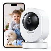 ANNKE 4K Security Camera Indoor with 360° PTZ, Color Night Vision, 5GHz Dual-Band WiFi, Smart Human Detection, Baby/Pet Monitor, Alexa Compatible