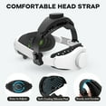 thumbnail image 4 of Elite Strap for Quest Pro, Adjustable Reduce Head Pressure Lightweight Strap, Enhanced Comfort and Gaming Immersion VR Accessories for Quest 2/3/Pico 4/4 Pro-White, 4 of 8