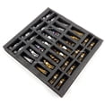 thumbnail image 4 of Egyptian Anubis Chess Set Gold  Silver Painted Men W/ 18" Faux Leather Board, 4 of 7